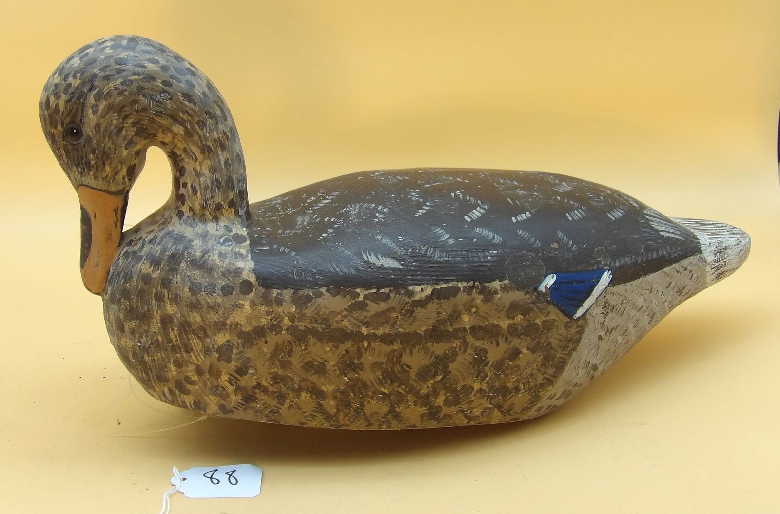 "Mallard Hen" Wood Carved Metzger Duck Decoy (1 of 3)