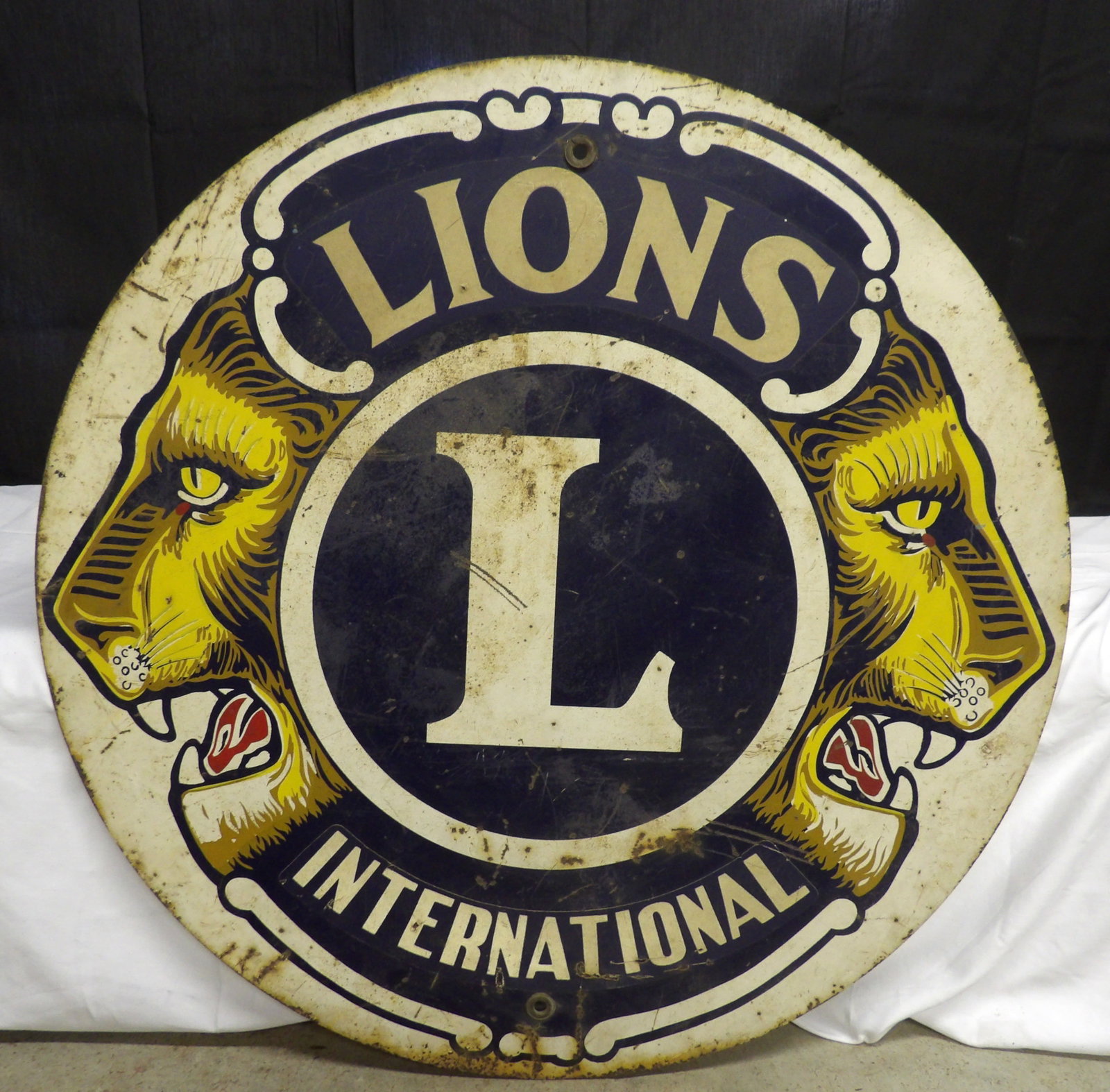 Lions International Metal Sign