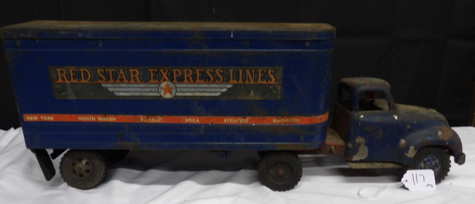 Buckeye / Dunwell Red Star Express Metal Toy Truck