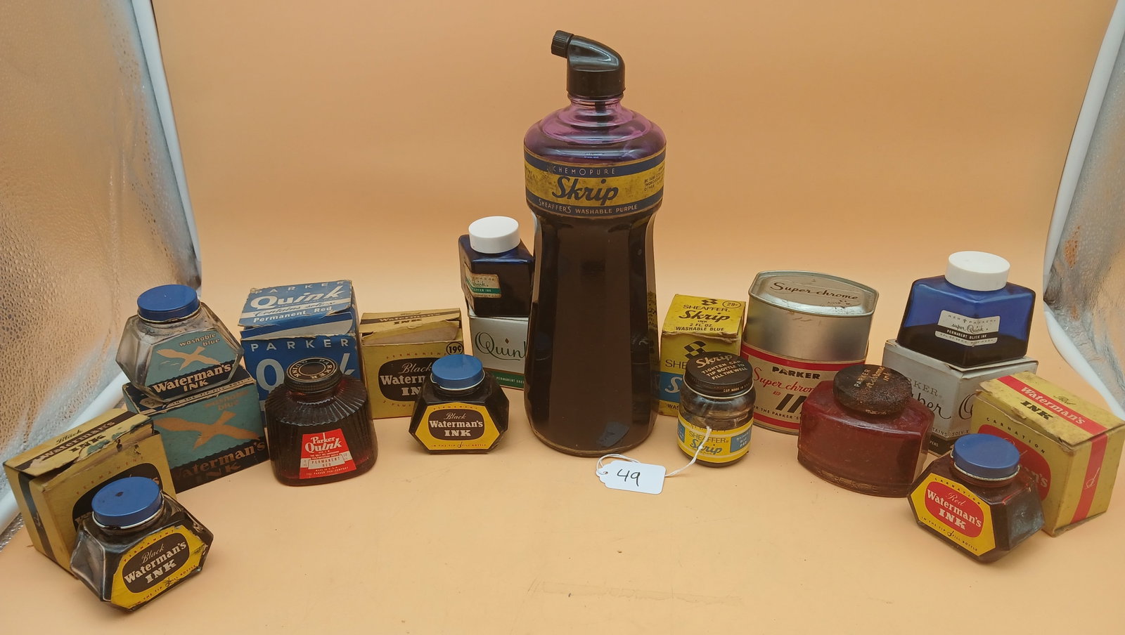 Vintage Ink Bottles (10 pcs) (1 of 4)