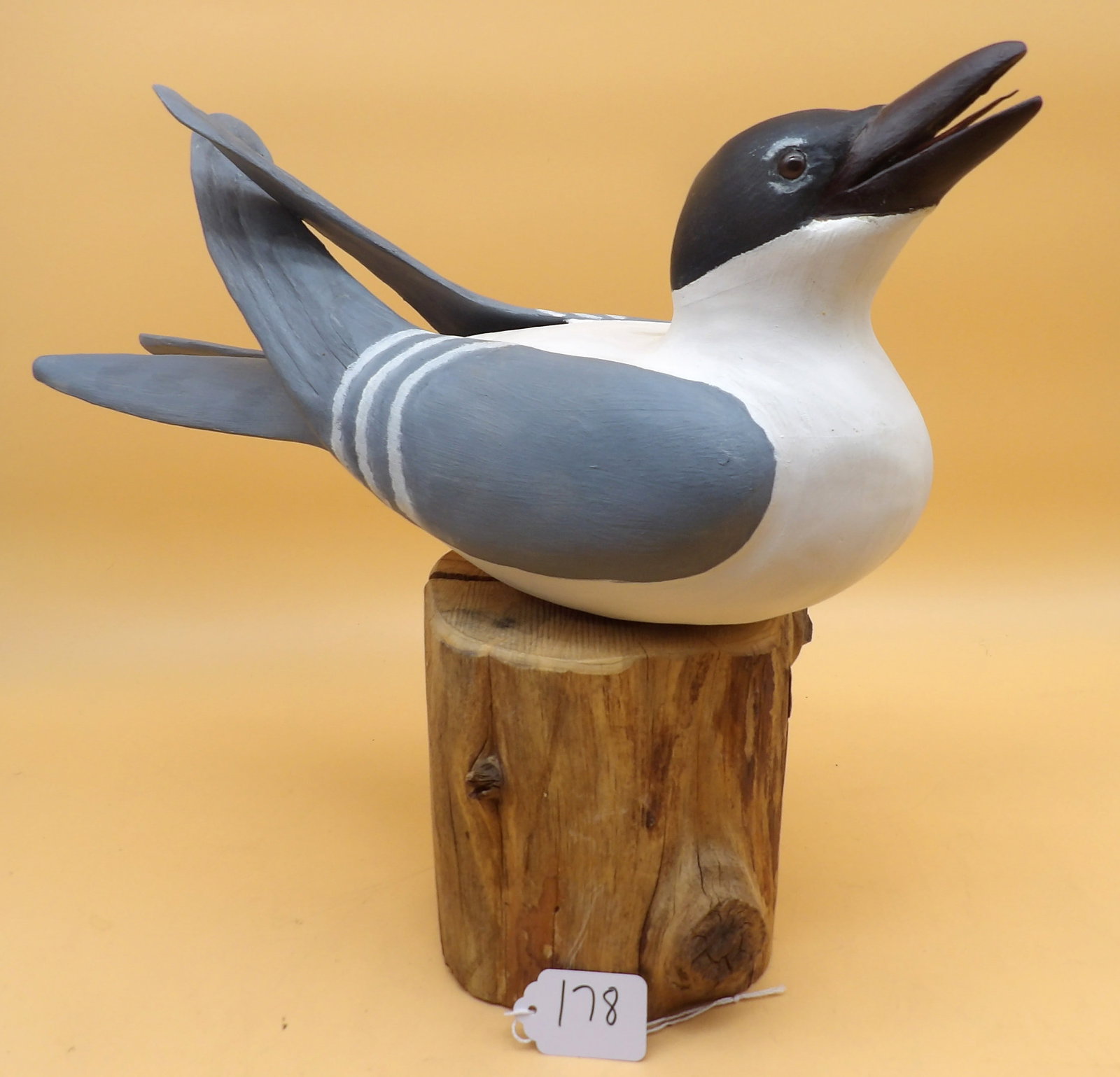 "Black Head Gull" Metzger Wood Carving (1 of 4)