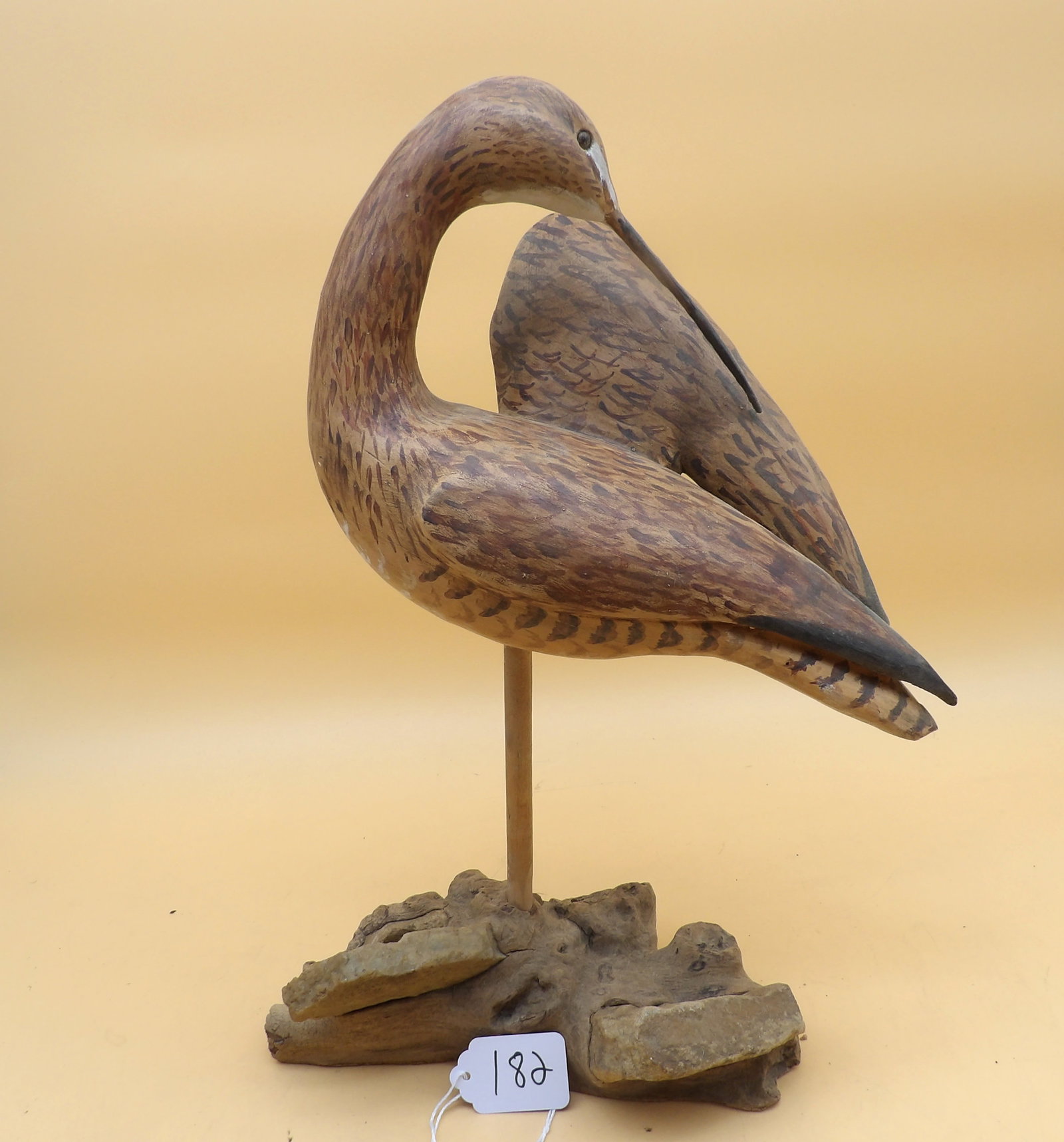 "Heron" Wood Metzger Carving (1 of 4)