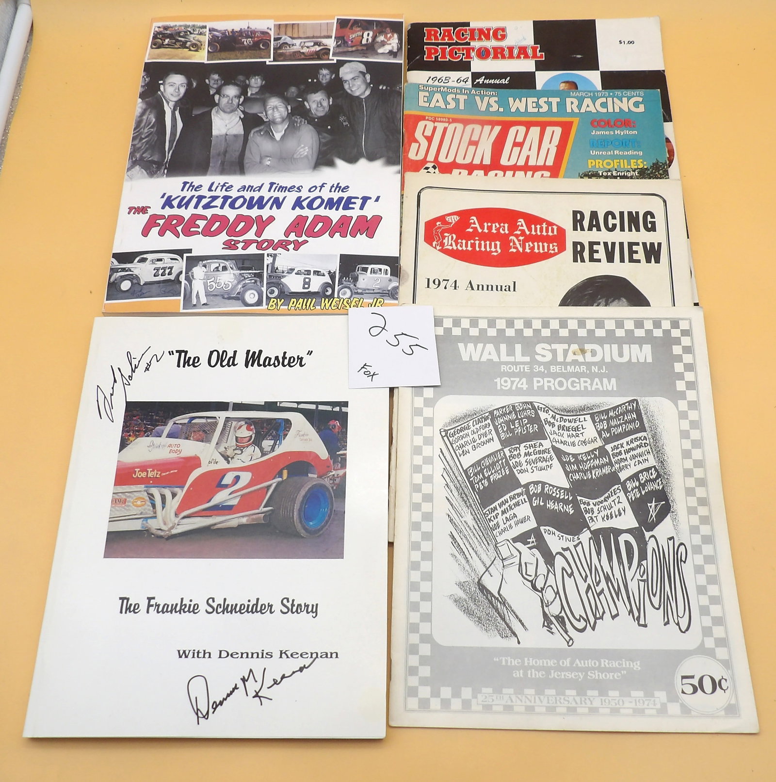 Vintage 60's - 70's Auto Racing Programs / Books / Magazines (6 pcs) (1 of 3)