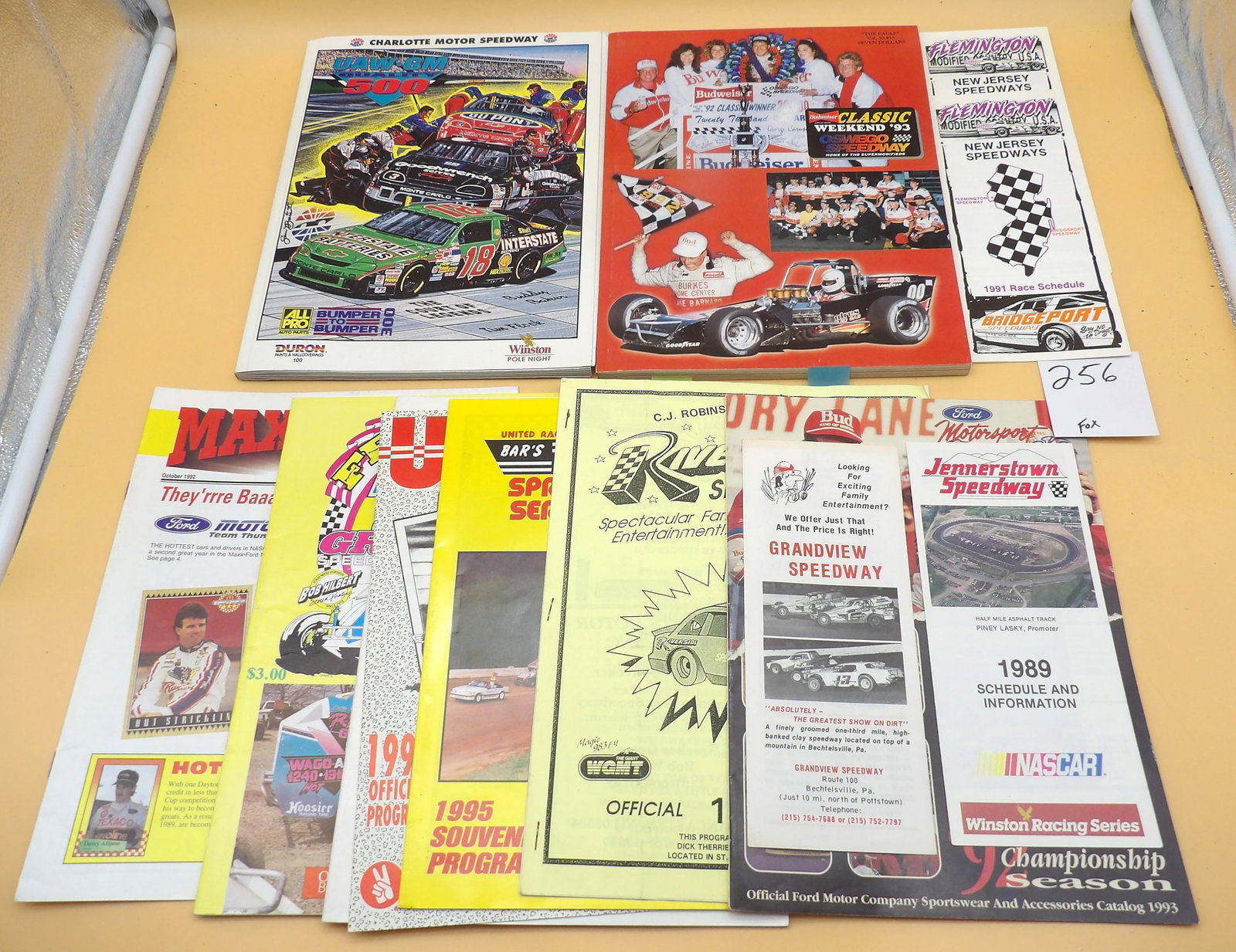 Vintage 1980's - 90's Auto Racing Programs, Magazines, Booklets (13 pcs) (1 of 4)