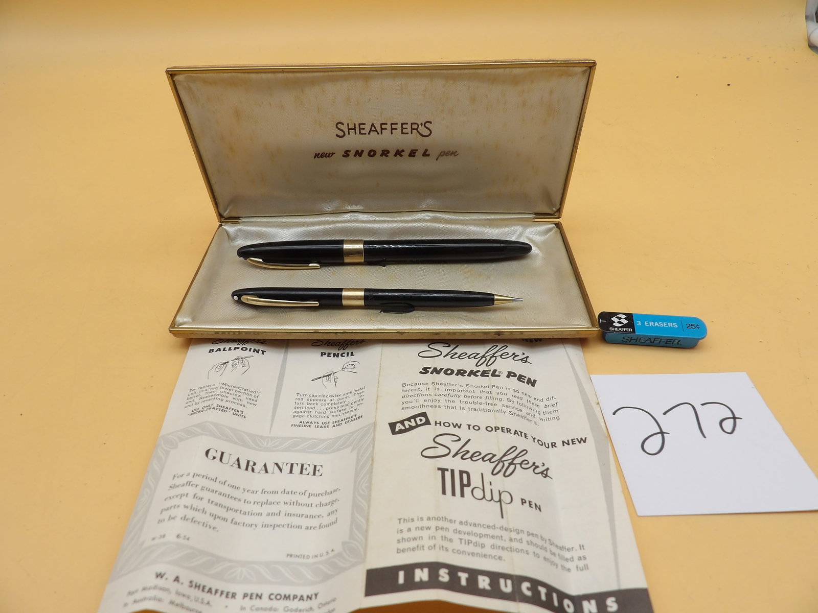 Sheaffer Snorkel Pen & Pencil Set (1 of 3)