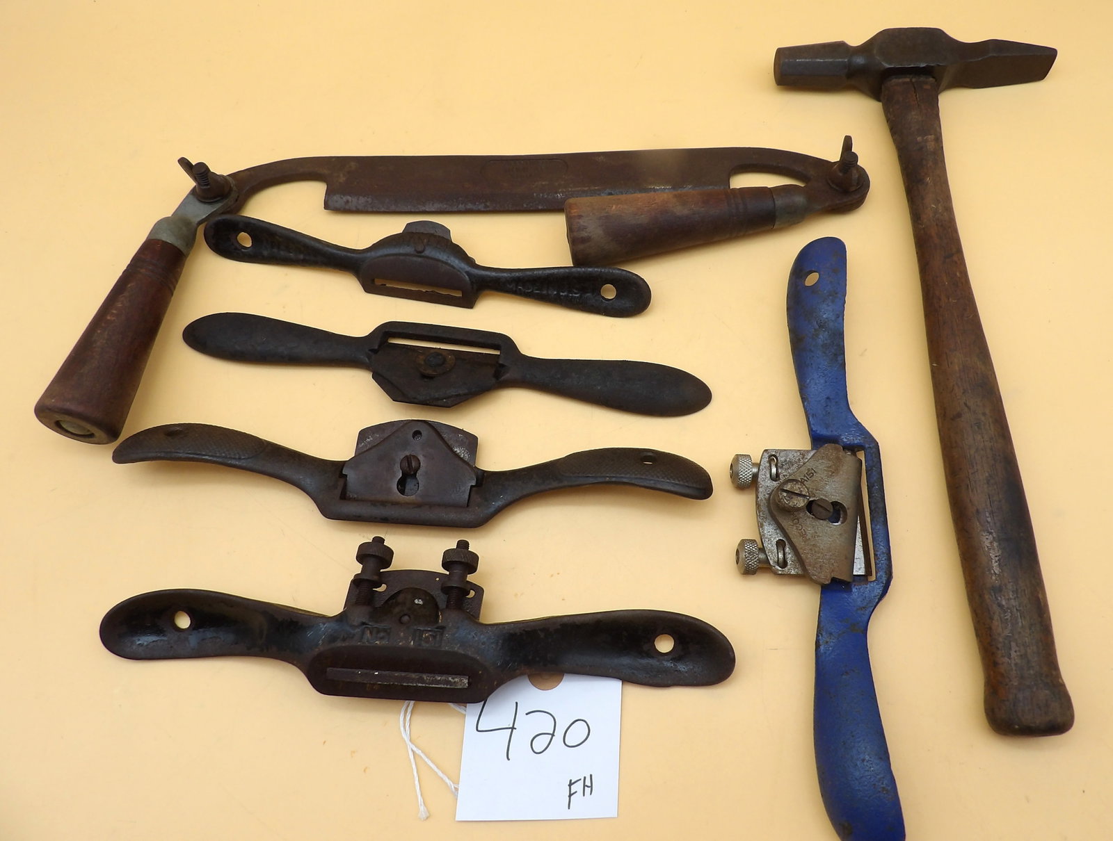 Drawknife, Spokeshaves, Hammer (7 pcs) (1 of 7)