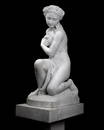 A LARGE LATE 19TH CENTURY ITALIAN MARBLE FIGURE OF A