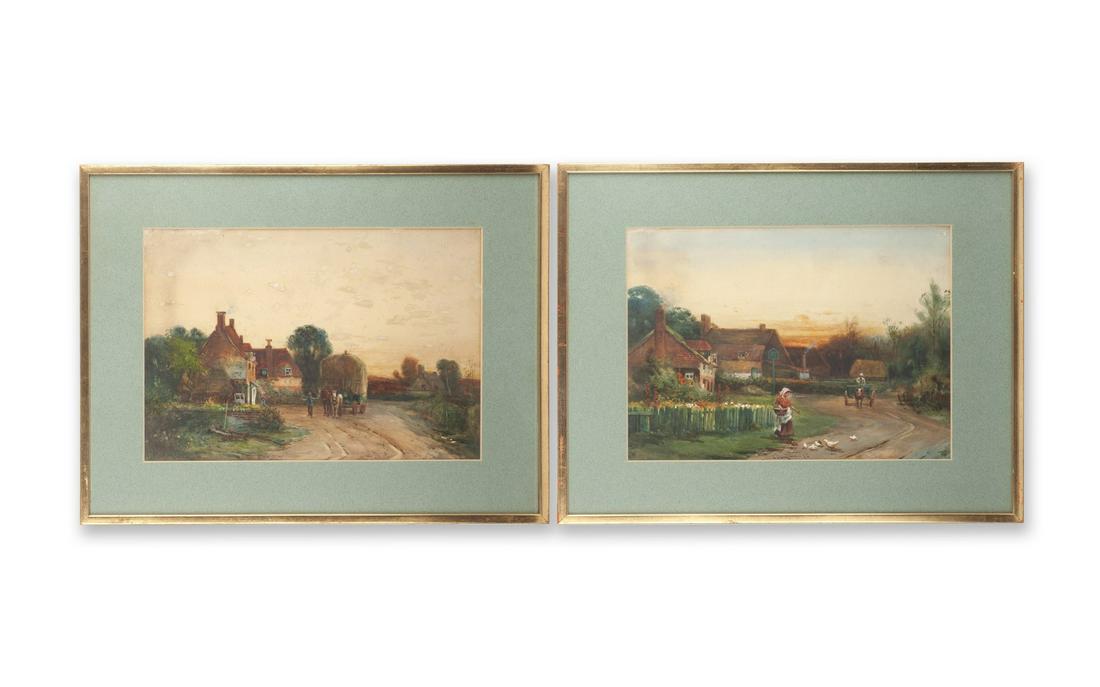 19TH CENTURY ENGLISH SCHOOL: A PAIR OF WATERCOLOURS OF (1 of 1)