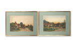 19TH CENTURY ENGLISH SCHOOL: A PAIR OF WATERCOLOURS OF