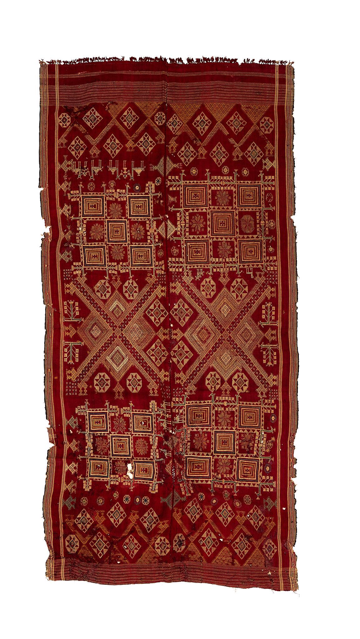 A 19TH CENTURY PALESTINIAN TEXTILE WALL HANGING (1 of 1)