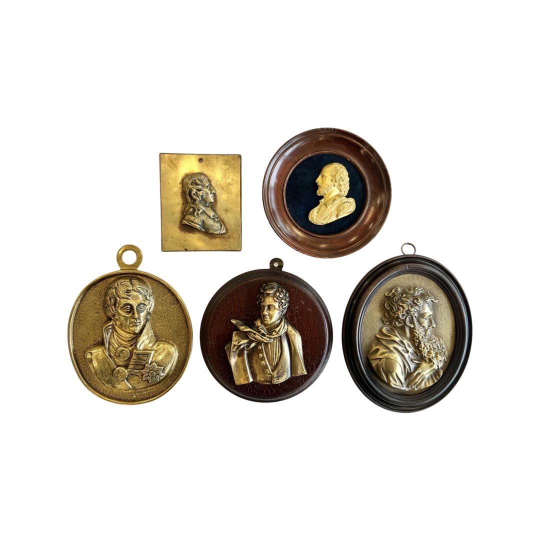 FIVE 18TH / 19TH CENTURY PORTRAIT PLAQUETTES (1 of 4)