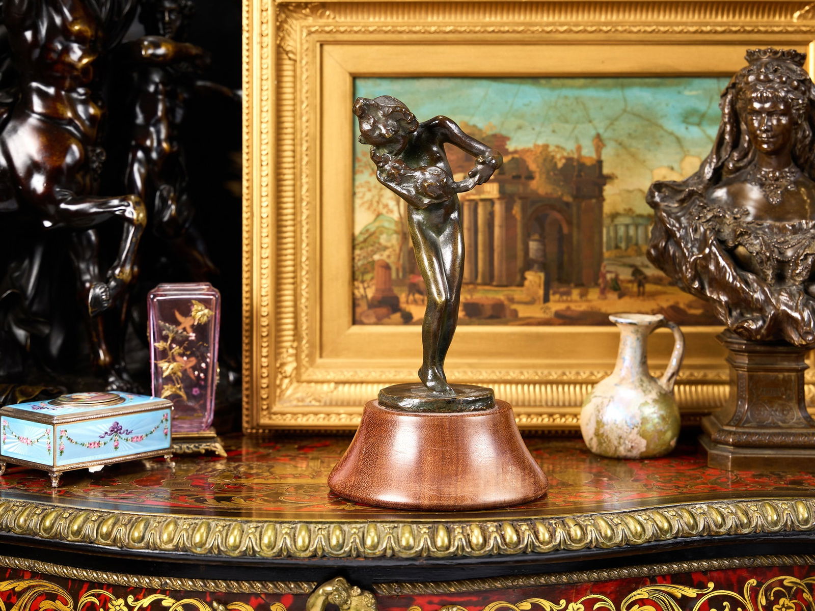 Y CARL MILLES (SWEDISH, 1785-1955): GIRL WITH CAT (1 of 6)