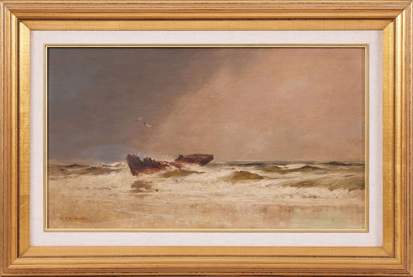 'ROUGH SEAS' SIGNED WILLIAM TROST RICHARDS (AMERICAN, 1833-1905) (1 of 11)
