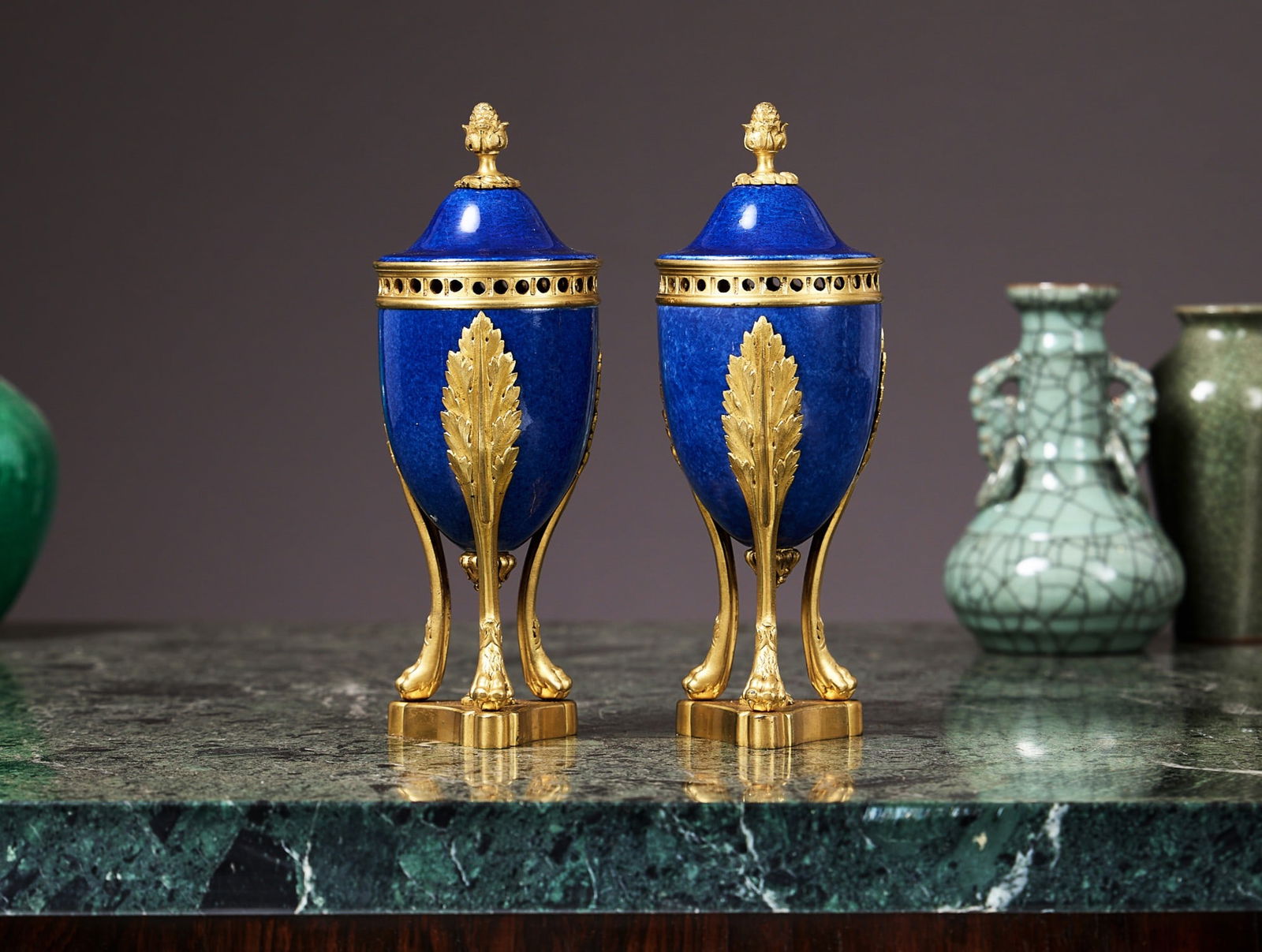 A PAIR OF LATE 18TH / EARLY 19TH CENTURY CENTURY FRENCH CASSOLETTES (1 of 1)