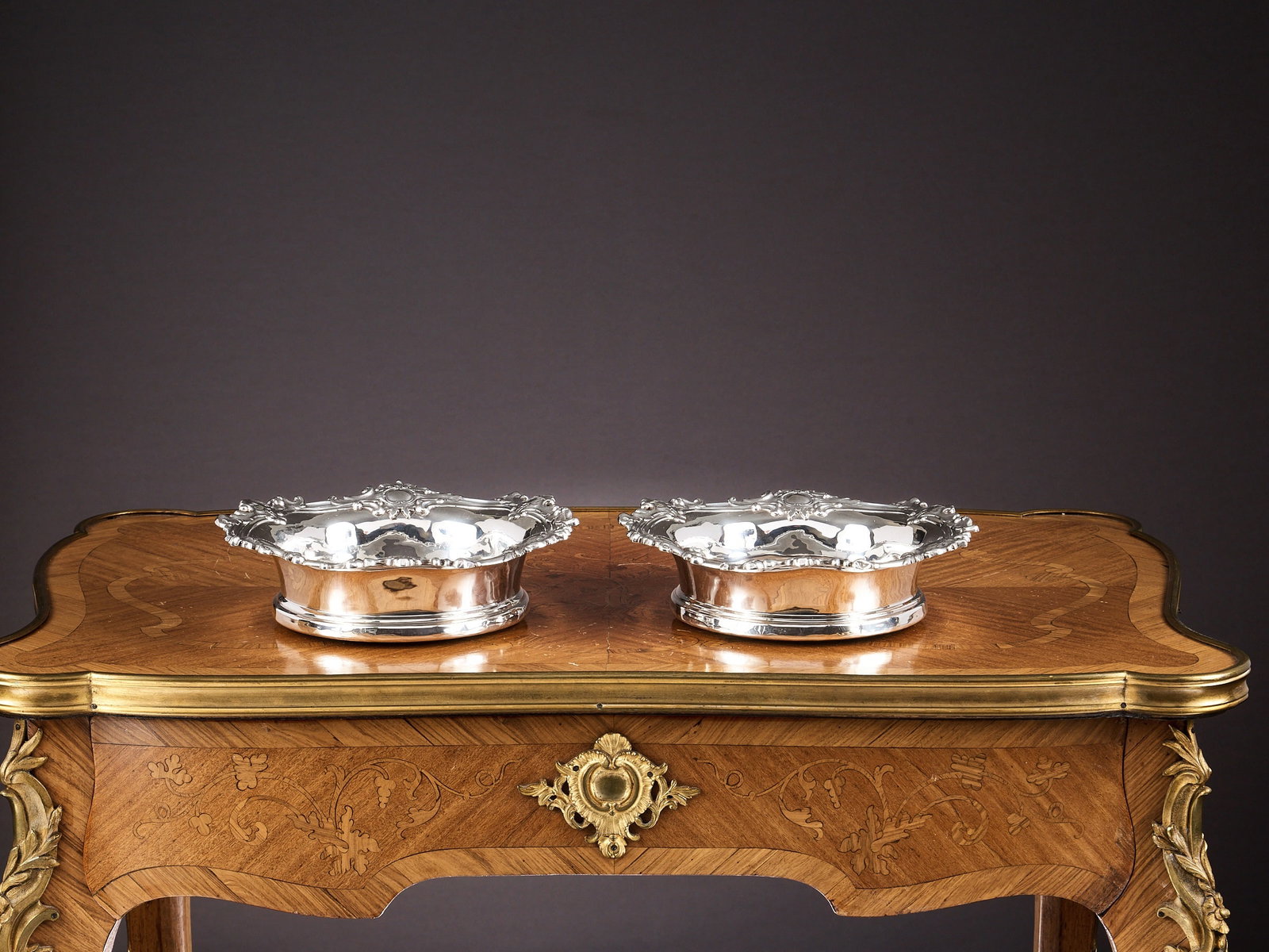 A PAIR OF MID 19TH CENTURY STERLING SILVER WINE COASTERS, C. 1843 JAMES DIXON & SON (1 of 1)