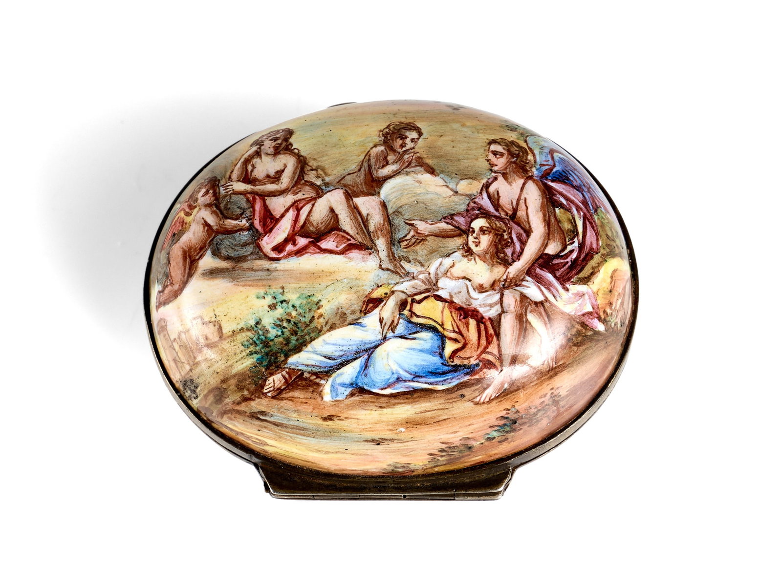 A LATE 19TH CENTURY VIENNESE ENAMEL SNUFF BOX (1 of 4)