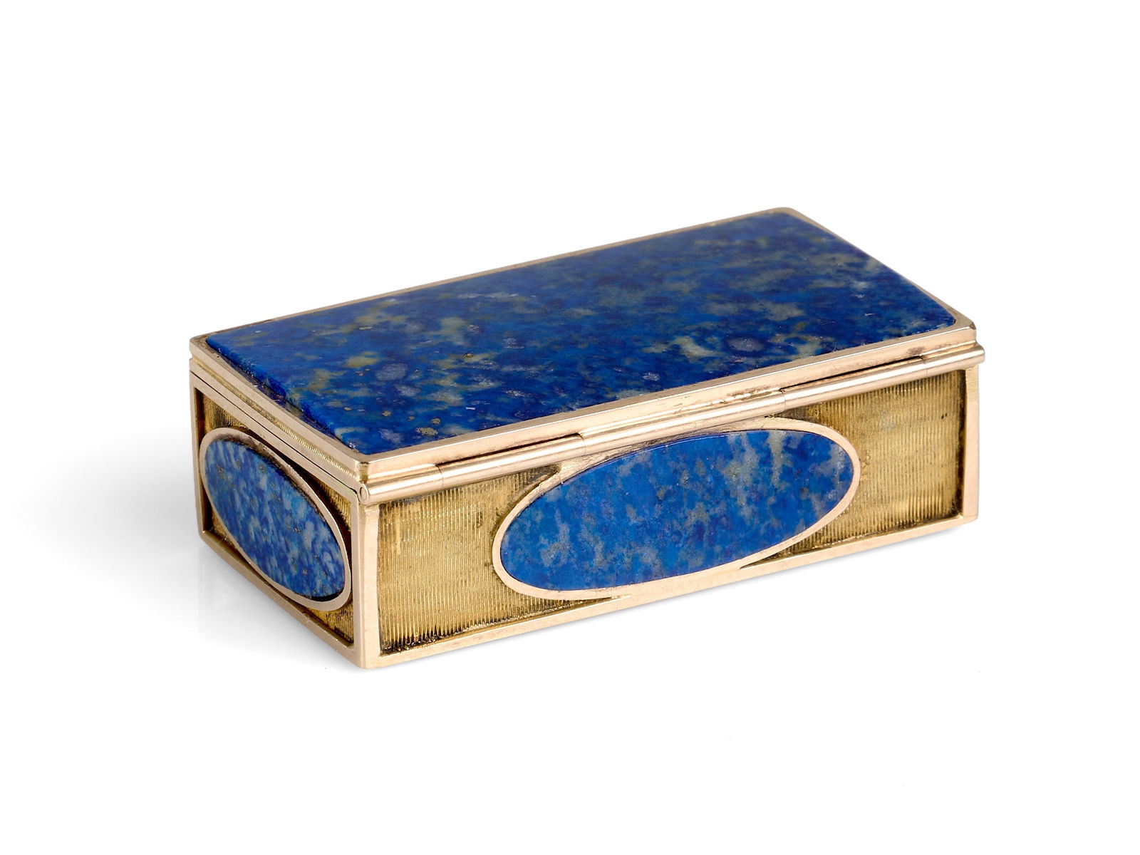 A 19TH CENTURY GOLD AND LAPIS LAZULI VINAIGRETTE (1 of 1)