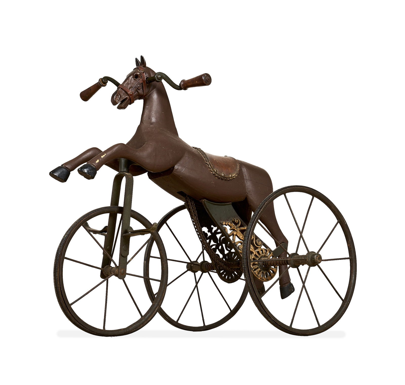 A FRENCH HORSE VELOCIPEDE TRICYCLE (1 of 2)