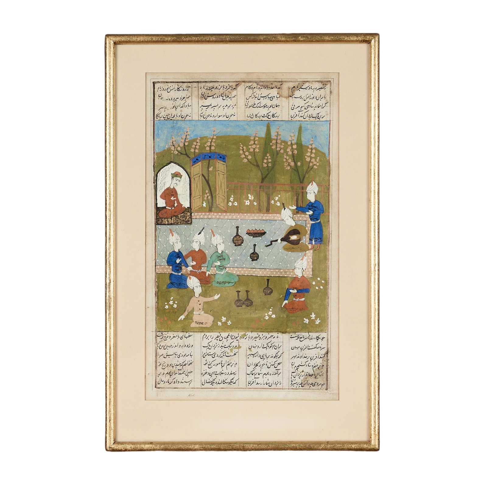 A 19TH CENTURY PERSIAN WATERCOLOUR (1 of 1)