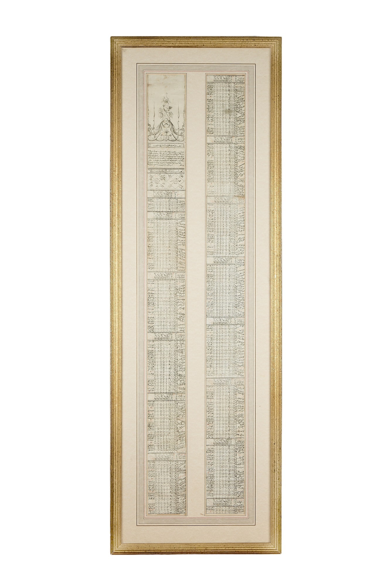 A PERSIAN QAJAR RUZNAME (CALENDAR / ALMANAC) (1 of 9)