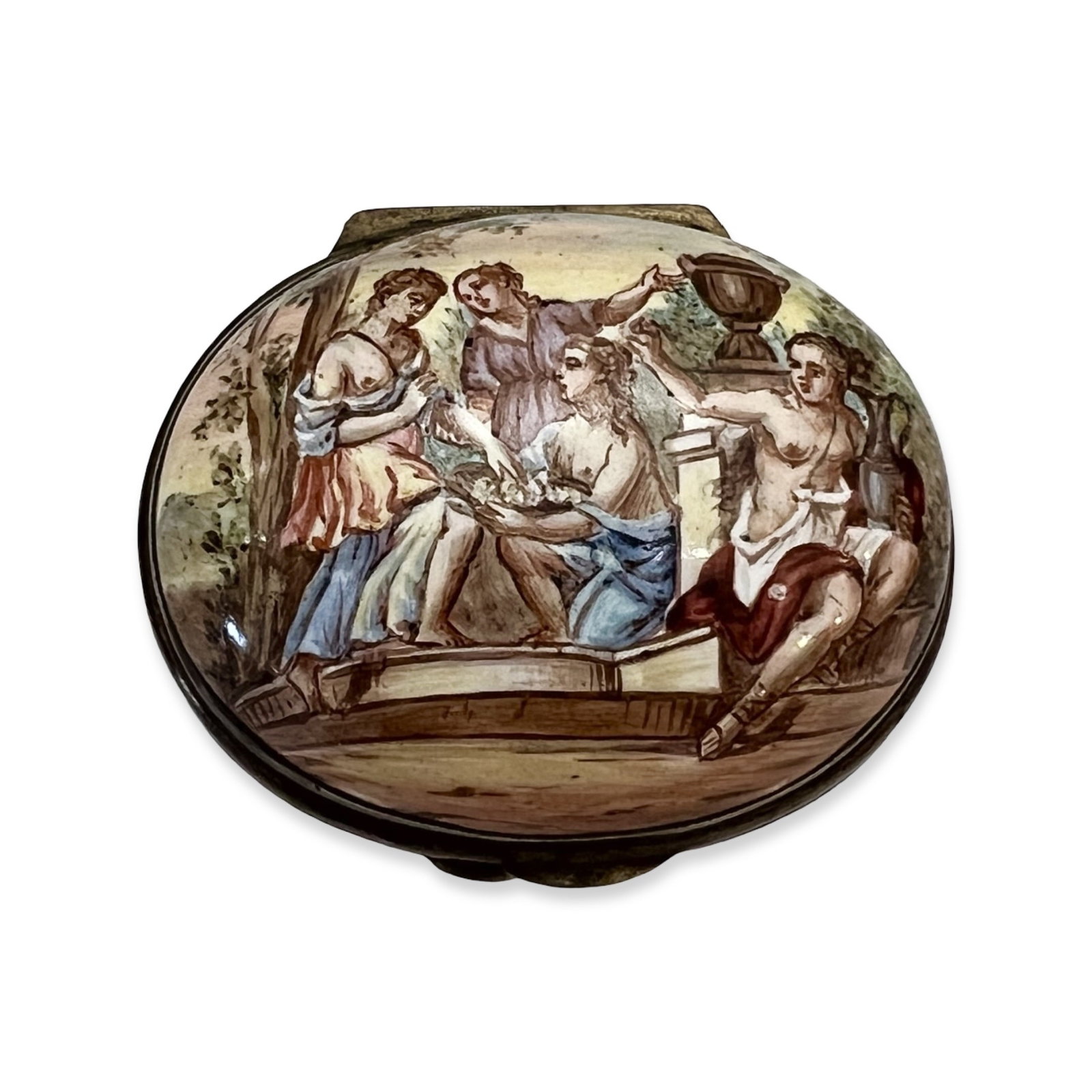 A LATE 19TH CENTURY VIENNESE ENAMEL SNUFF BOX (1 of 4)
