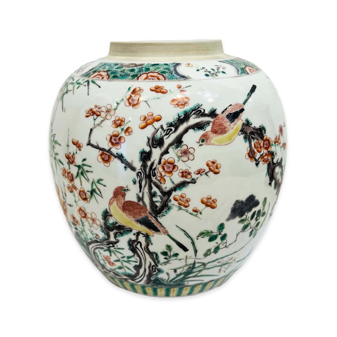 A CHINESE FAMILLE VERTE PORCELAIN JAR (1 of 13)