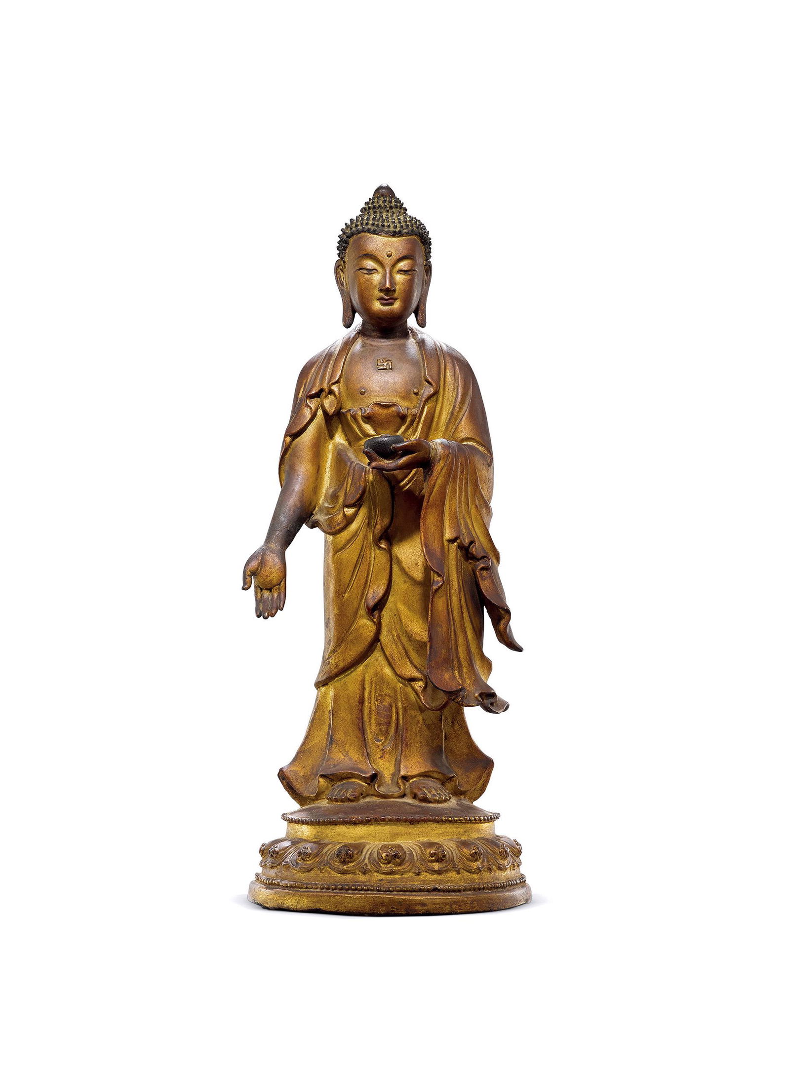 AMITAYUS Period of Kangxi, Qing Dynasty Beijing palace Intercalated lacquer (1 of 2)