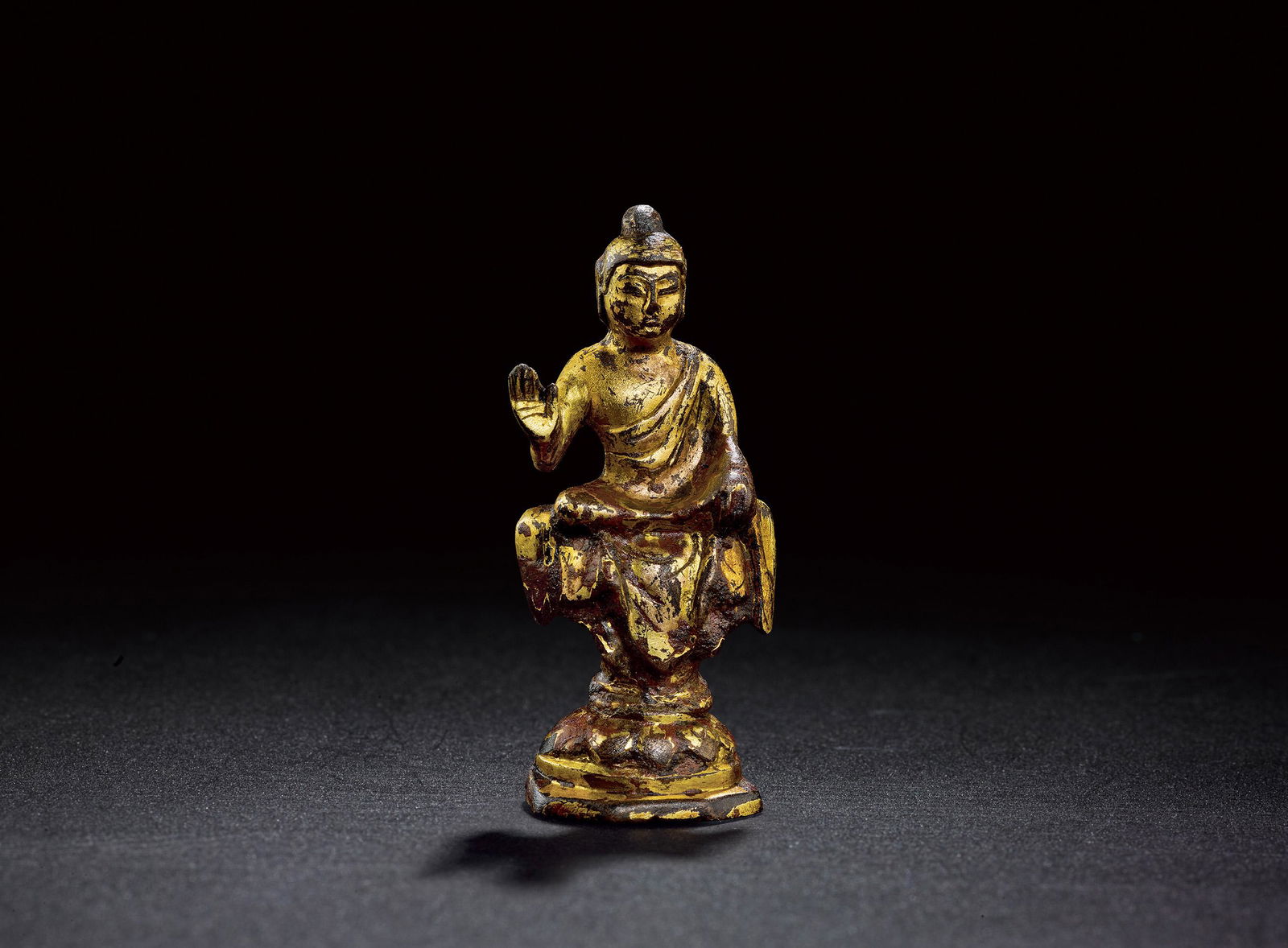 BUDDHA Tang Dynasty China Gilt Copper (1 of 1)