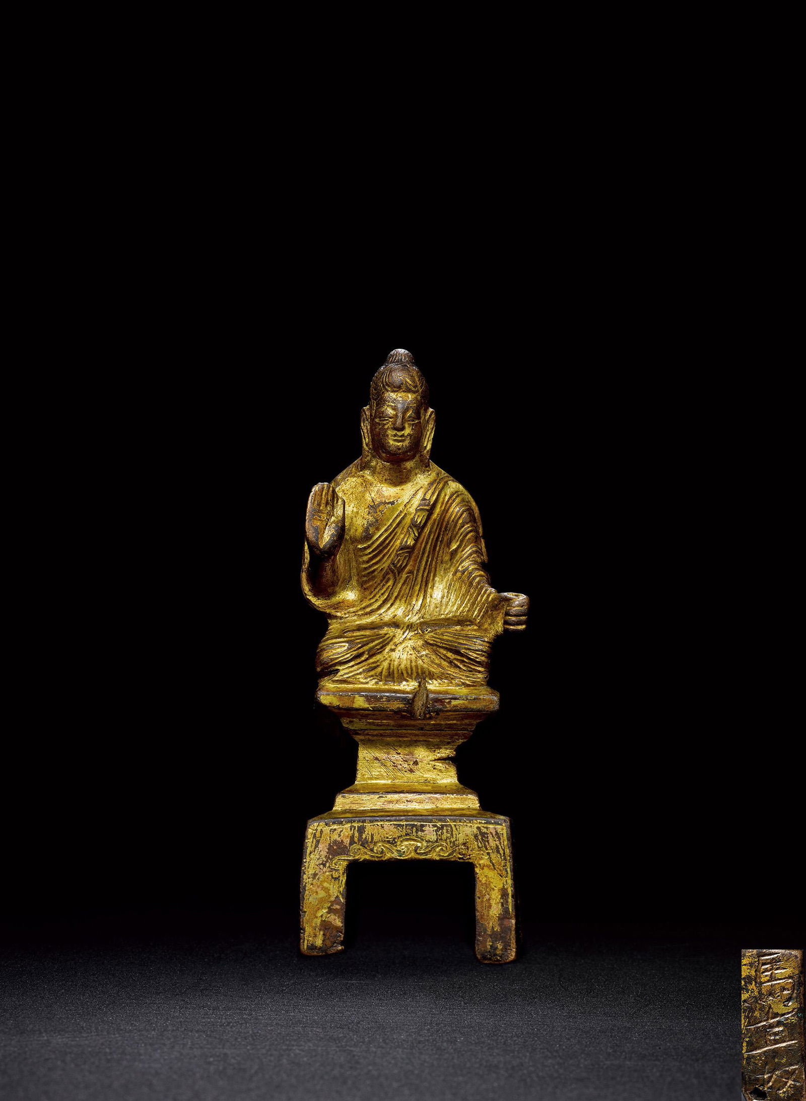 BUDDHA Northern Wei Dynasty China Gilt Copper (1 of 2)