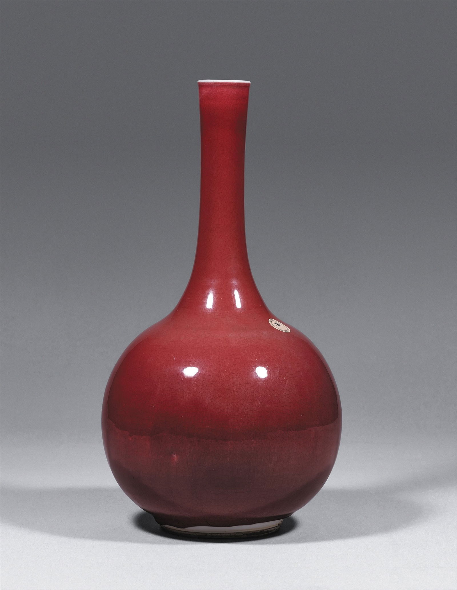 A Lang-type Red-glazed Bottle Vase (1 of 1)
