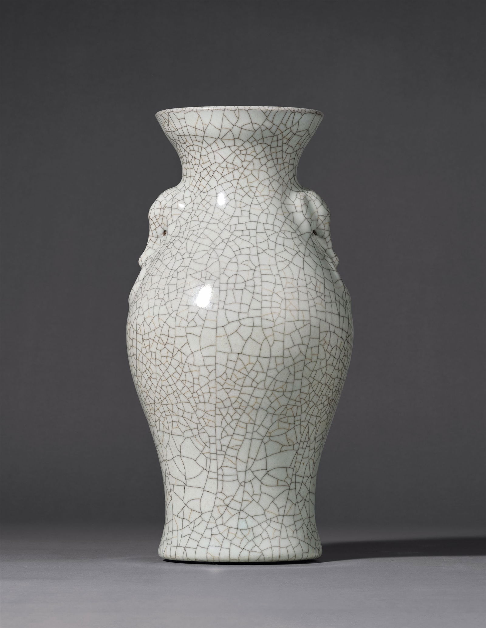 A Ge-type 'Elephant Head' Olive-Shaped Zun Vase (1 of 1)