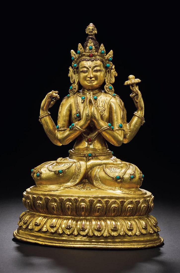 Avalokiteshvara (Four Hands): 14th Century