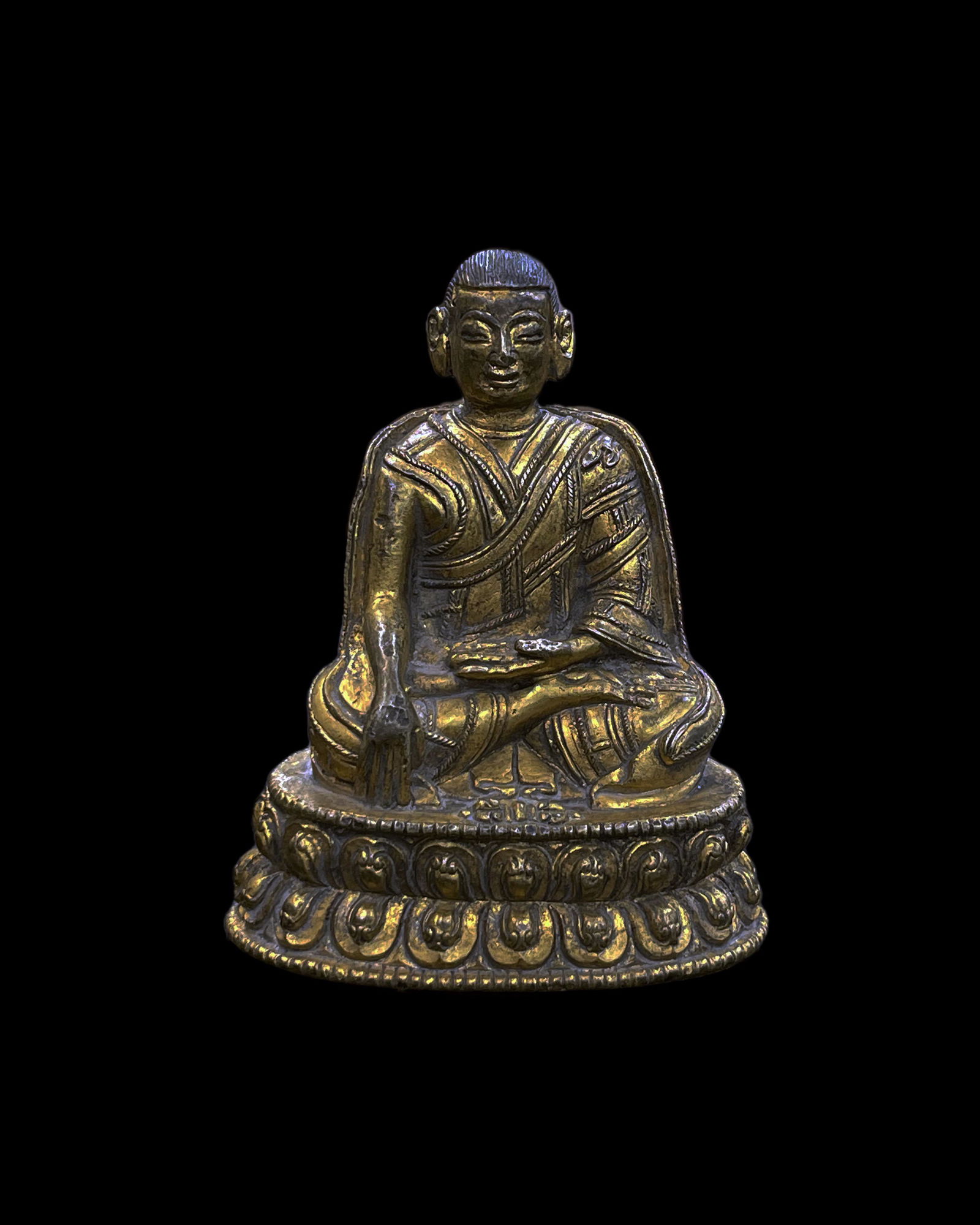 Tibetan gilt bronze buddha figure, 18th century 十八世紀 藏傳 (1 of 12)
