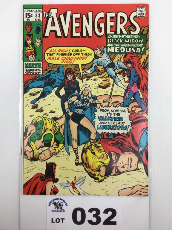 The Avengers #83 1970 1st Valkyrie Introduction of Lady Liberators (1 of 7)