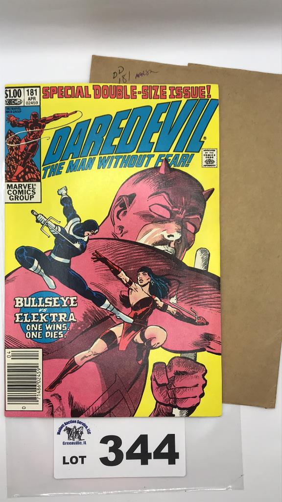 Daredevil #181 1982 Death of Electra Comes with original shipper (1 of 8)