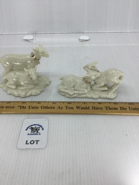 2 LENOX CHINA JEWELS NATIVITY LAMBS (1 of 1)