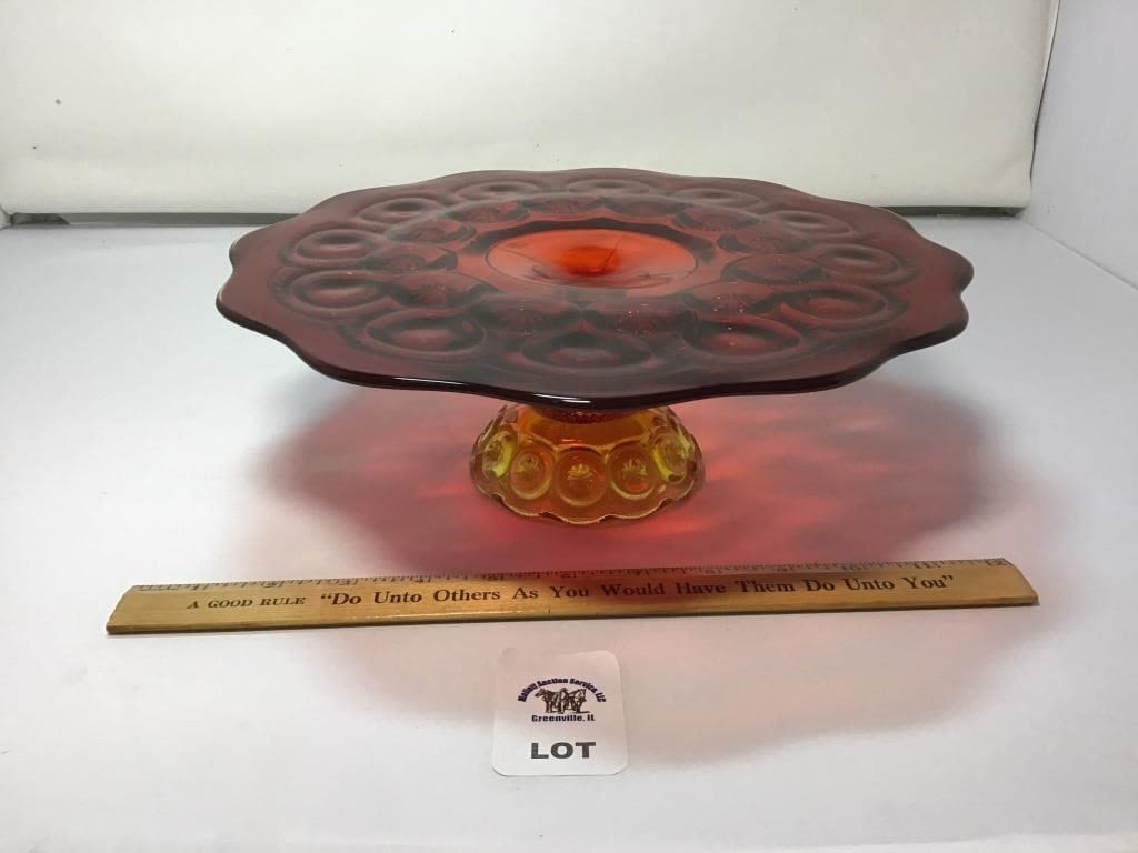 L E SMITH VINTAGE MOON & STARS AMBERINA CAKE (1 of 2)