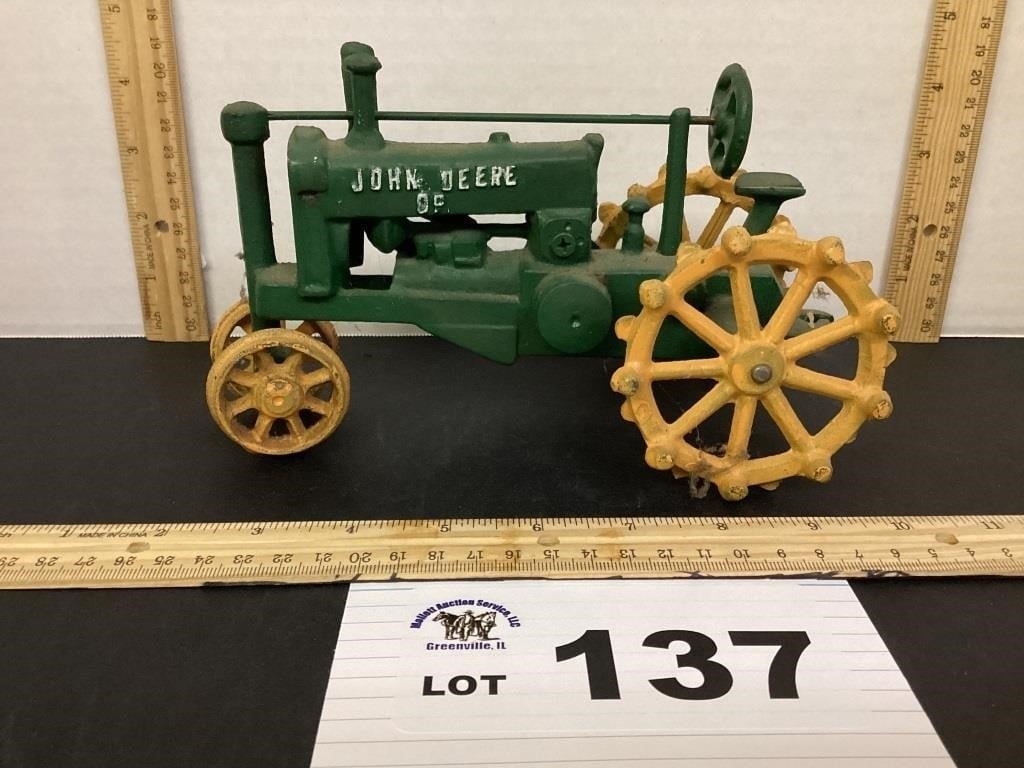 STEEL WHEEL JOHN DEERE TRACTOR 1/16 SCALE: STEEL WHEEL JOHN DEERE TRACTOR 1/16 SCALE