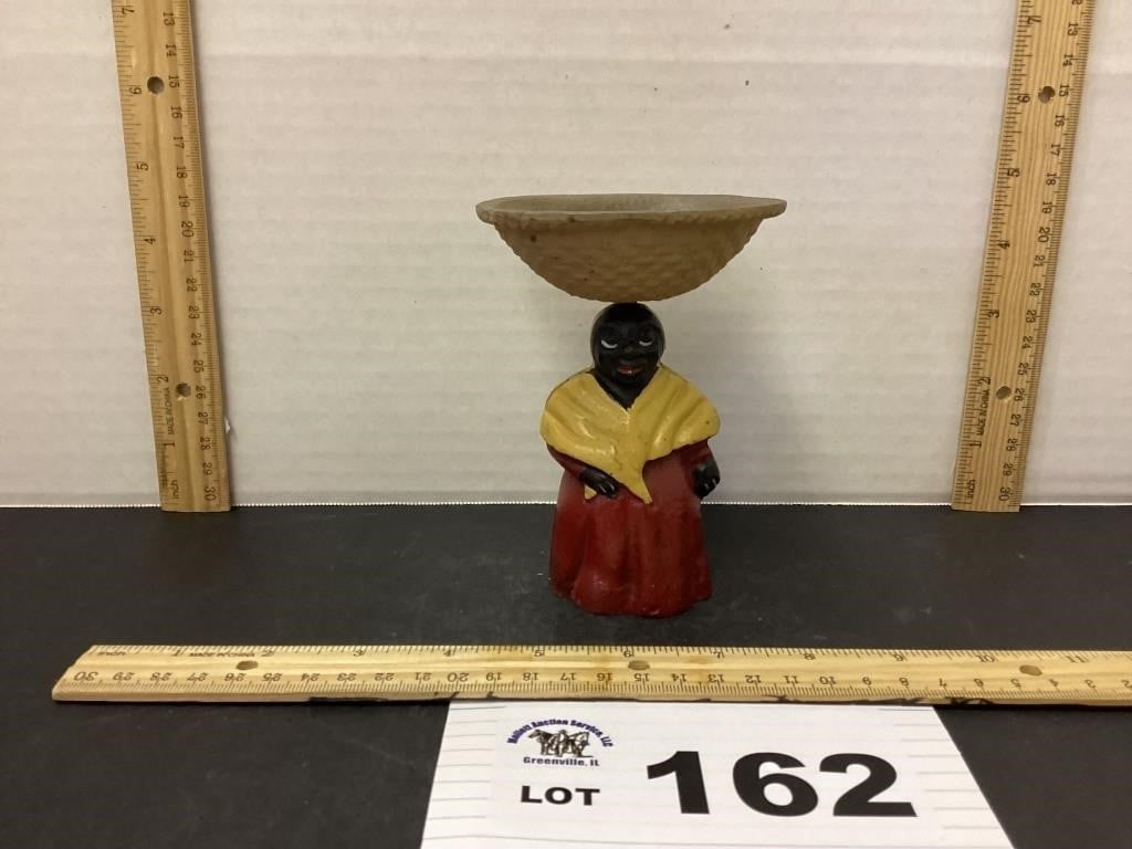 BLACK AMERICANA CAST IRON TRINKET HOLDER: BLACK AMERICANA CAST IRON TRINKET HOLDER