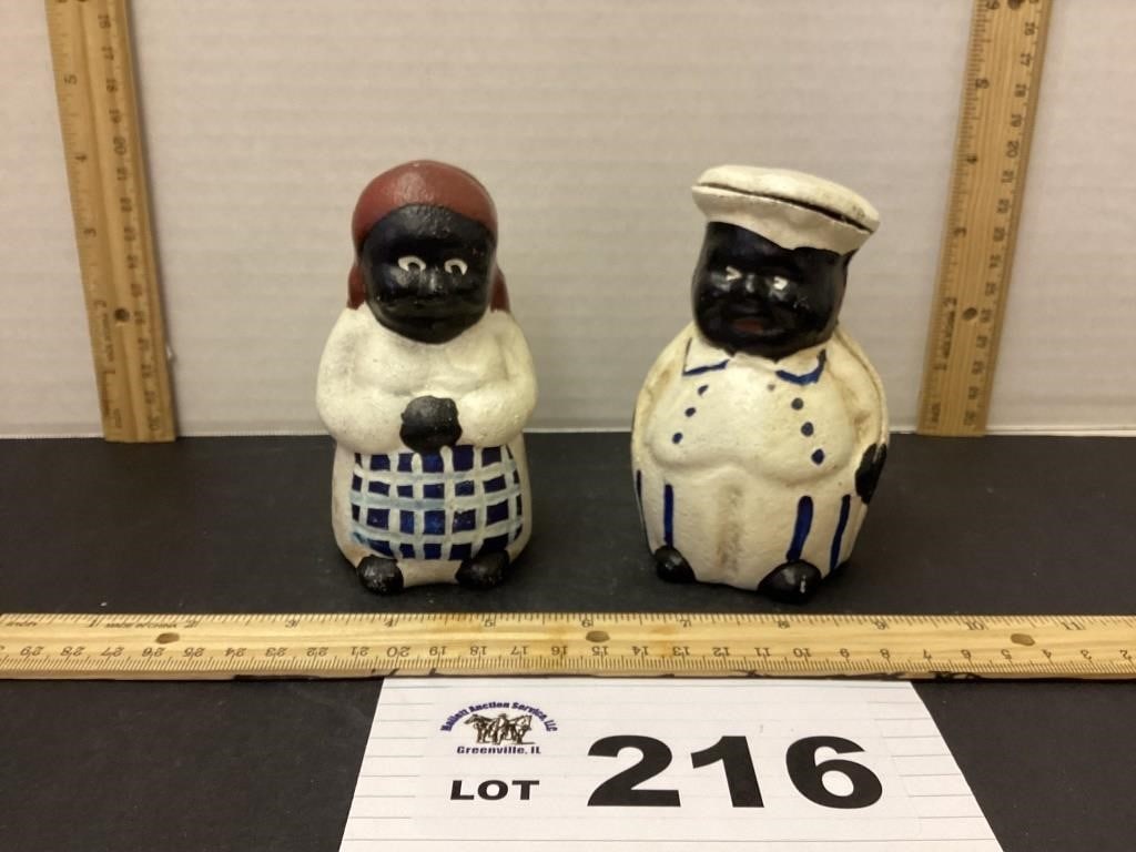 BLACK AMERICANA CAST IRON BANKS: BLACK AMERICANA CAST IRON BANKS