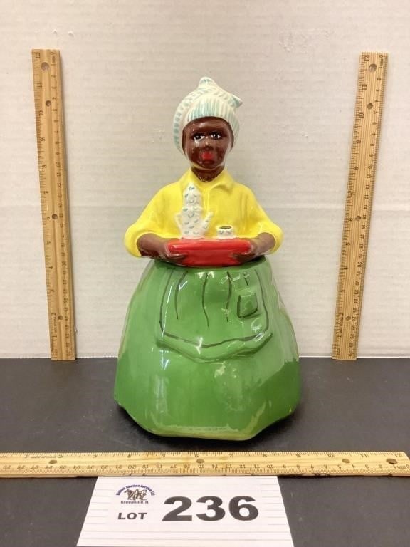 BLACK AMERICANA USA COOKIE JAR 11' (1 of 4)