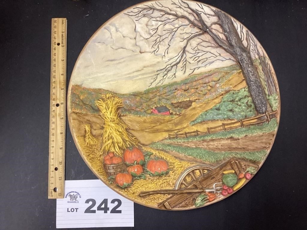 1972 BYRON MOLD PLATE - AUTUMN: 1972 BYRON MOLD PLATE - AUTUMN