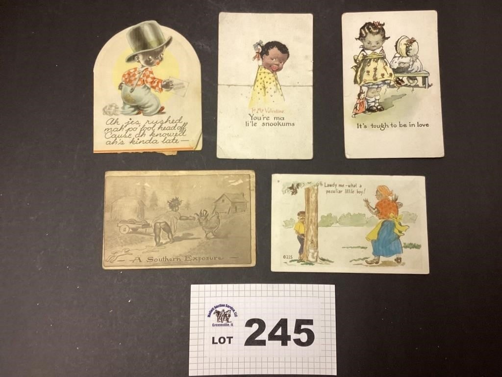 BLACK AMERICANA 1950s POST CARDS (1 of 2)