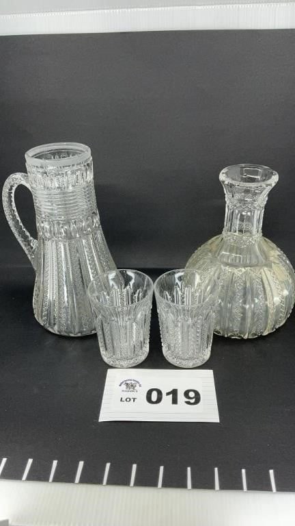 DUNCAN MILLER TANKARD(9.5 in, ) WATER GLASS (8: inches), TUMBLERS