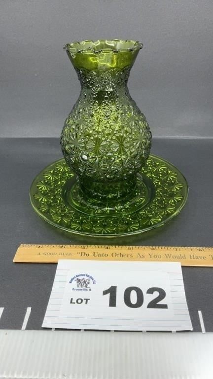 FENTON DAISY & BUTTON VOTIVE HOLDER 2 pcs. 7 (1 of 2)