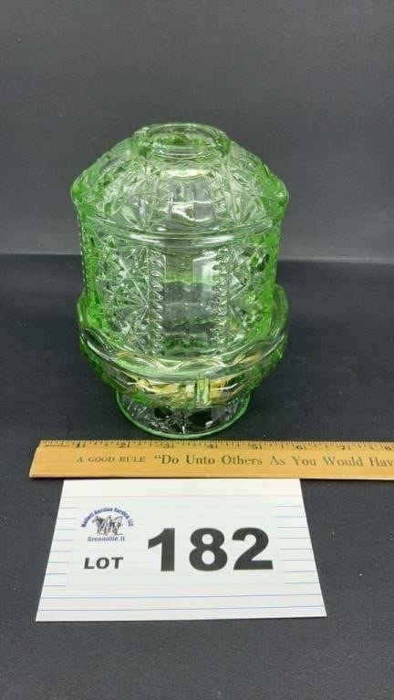GREEN FAIRY LAMP 6 inch ht: GREEN FAIRY LAMP 6 inch ht
