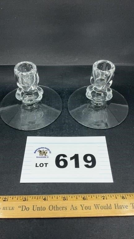 DUNCAN MILLER CANDLE HOLDERS: DUNCAN MILLER CANDLE HOLDERS