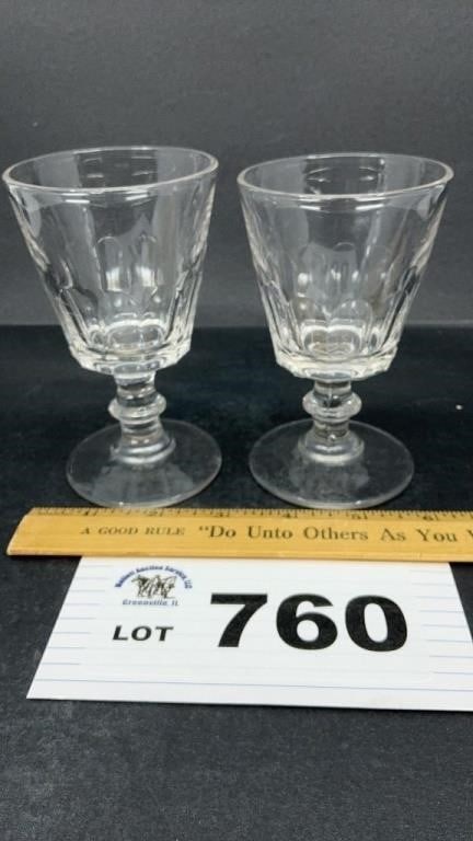WINE GLASSES, THUMB PRINT: WINE GLASSES, THUMB PRINT
