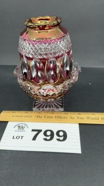 WESTMORELAND FAIRY LAMP, 6 INCHES TALL: WESTMORELAND FAIRY LAMP, 6 INCHES TALL