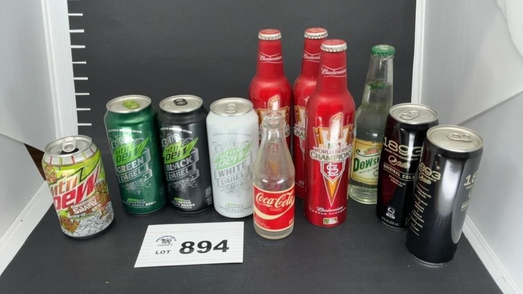 ASSORTED BOTTLES, FRENCH LANGUAGE COCA COLA BOTTLE: ASSORTED BOTTLES, FRENCH LANGUAGE COCA COLA BOTTLE